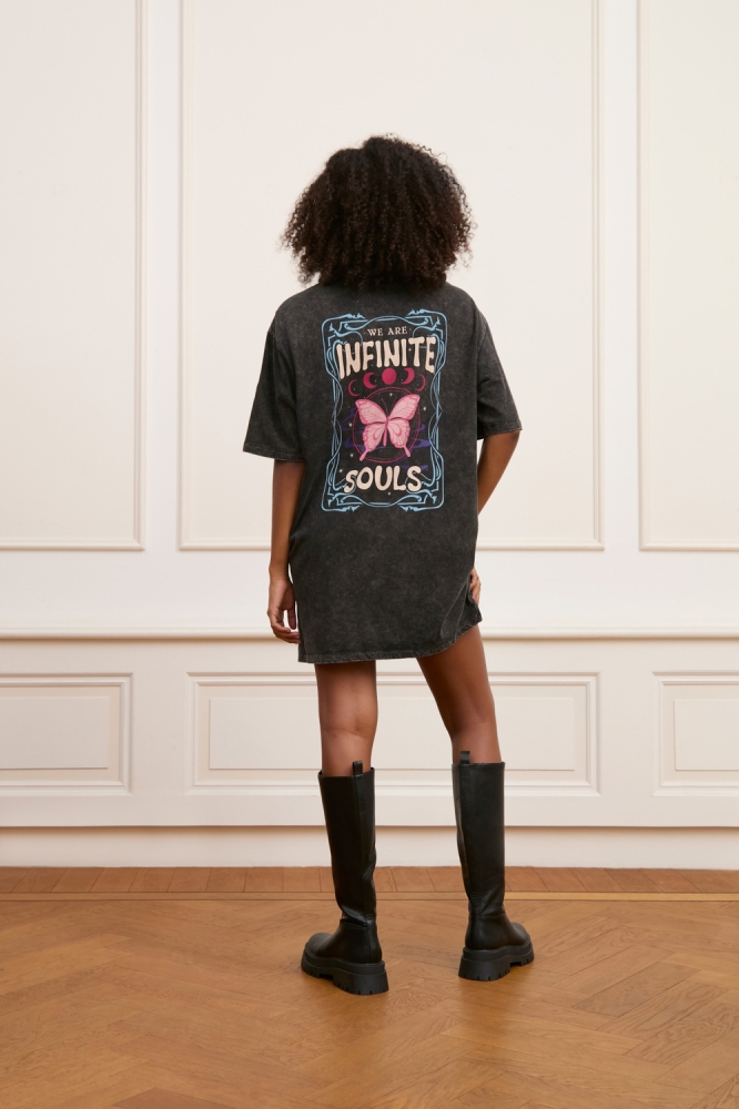 T SHIRT DRESS ROXY QE203 600 Black